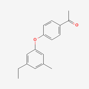 1-[4-(3-Methyl-5-ethyl-phenoxy)-phenyl]-ethanone