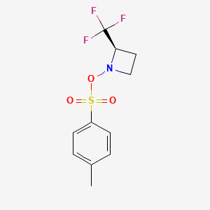 molecular formula C11H12F3NO3S B12437994 (2R)-2-(trifluoromethyl)azetidin-1-yl 4-methylbenzenesulfonate 