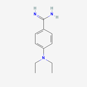 molecular formula C11H17N3 B12438002 4-(Diethylamino)benzene-1-carboximidamide CAS No. 1019529-61-3