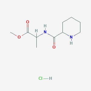 Methyl 2-(piperidin-2-ylformamido)propanoate hydrochloride