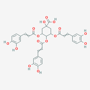 3,4,5-Tris({[3-(3,4-dihydroxyphenyl)prop-2-enoyl]oxy})-1-hydroxycyclohexane-1-carboxylic acid