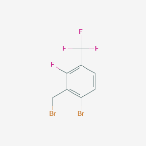 1-Bromo-2-(bromomethyl)-3-fluoro-4-(trifluoromethyl)benzene