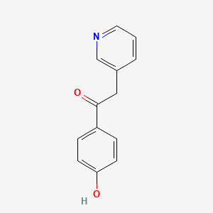 molecular formula C13H11NO2 B12438062 1-(4-Hydroxyphenyl)-2-(pyridin-3-YL)ethanone 