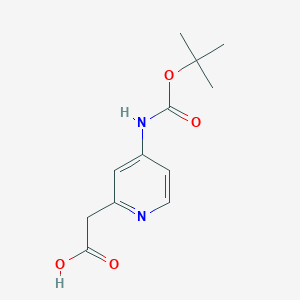 2-(4-{[(Tert-butoxy)carbonyl]amino}pyridin-2-yl)acetic acid