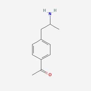 1-[4-(2-Aminopropyl)phenyl]ethanone