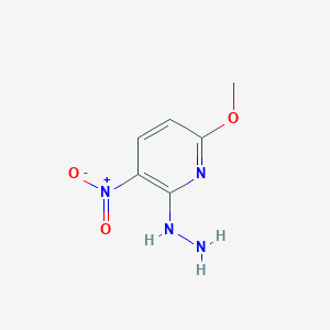 molecular formula C6H8N4O3 B12438070 2-Hydrazinyl-6-methoxy-3-nitropyridine 