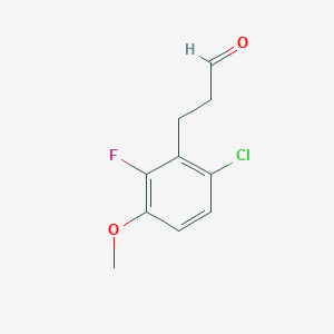 3-(6-Chloro-2-fluoro-3-methoxyphenyl)propanal