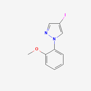 molecular formula C10H9IN2O B12438115 4-Iodo-1-(2-methoxyphenyl)pyrazole 