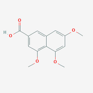 molecular formula C14H14O5 B12438120 4,5,7-Trimethoxy-2-naphthalenecarboxylic acid 