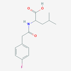 2-[2-(4-Fluorophenyl)acetamido]-4-methylpentanoic acid