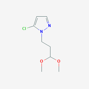 molecular formula C8H13ClN2O2 B12438152 5-Chloro-1-(3,3-dimethoxypropyl)-1H-pyrazole 