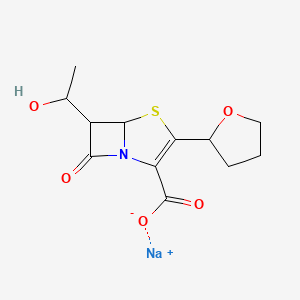 molecular formula C12H14NNaO5S B12438162 Faropenem Sodium Salt;Fropenum sodium 