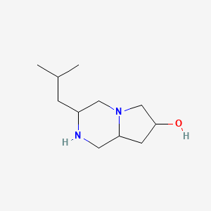 3-(2-Methylpropyl)octahydropyrrolo[1,2-a]pyrazin-7-ol