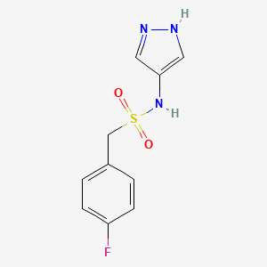 molecular formula C10H10FN3O2S B12438204 1-(4-fluorophenyl)-N-(1H-pyrazol-4-yl)methanesulfonamide 