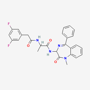 molecular formula C27H24F2N4O3 B12438212 (c)(3/4)-Secretase Inhibitor XXI 