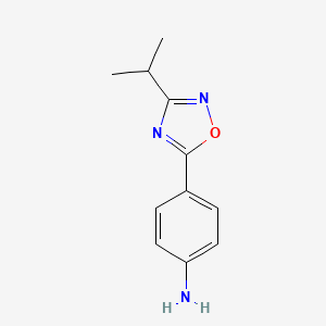 4-[3-(Propan-2-yl)-2,5-dihydro-1,2,4-oxadiazol-5-ylidene]cyclohexa-2,5-dien-1-imine