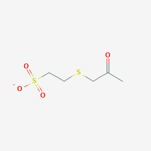 molecular formula C5H9O4S2- B1243825 2-oxopropyl-CoM(1-) 