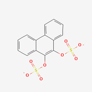 molecular formula C14H8O8S2-2 B1243827 9,10-Phenanthrenediyl bissulfate 