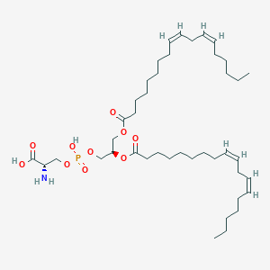 molecular formula C42H74NO10P B1243831 (2S)-2-amino-3-[[(2R)-2,3-bis[[(9Z,12Z)-octadeca-9,12-dienoyl]oxy]propoxy]-hydroxyphosphoryl]oxypropanoic acid 