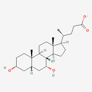 molecular formula C24H39O4- B1243833 Chenodeoxycholate anion 
