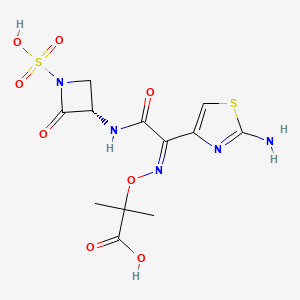 molecular formula C12H15N5O8S2 B1243839 Ceftazidim monobaktam CAS No. 80904-83-2