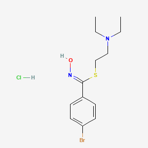 p-Bromothiobenzohydroximic acid, S-diethylaminoethyl ester, hydrochloride