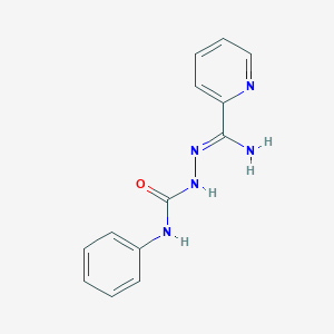 molecular formula C13H13N5O B1243842 N1-phenyl-2-[imino(2-pyridyl)methyl]hydrazine-1-carboxamide 