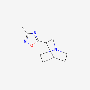 1-Azabicyclo[2.2.2]octane, 3-(3-methyl-1,2,4-oxadiazol-5-yl)-