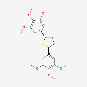 (2S,5S)-2,5-bis(3,4,5-trimethoxyphenyl)thiolane