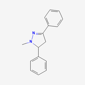 molecular formula C16H16N2 B1243891 1-甲基-3,5-二苯基-4,5-二氢-1H-吡唑 CAS No. 19268-74-7