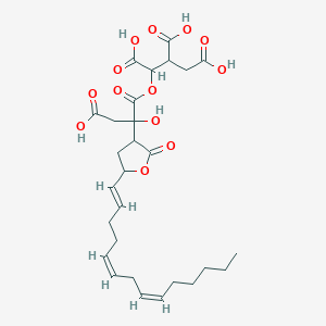 1-[3-carboxy-2-hydroxy-2-[2-oxo-5-[(1E,5Z,8Z)-tetradeca-1,5,8-trienyl]oxolan-3-yl]propanoyl]oxypropane-1,2,3-tricarboxylic acid
