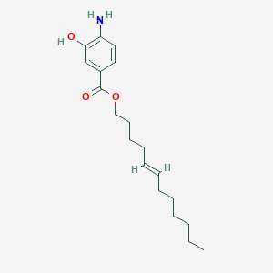 molecular formula C19H29NO3 B1243917 [(E)-dodec-5-enyl] 4-amino-3-hydroxybenzoate 