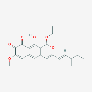 molecular formula C23H26O6 B1243920 紫红菌素 B CAS No. 320369-81-1