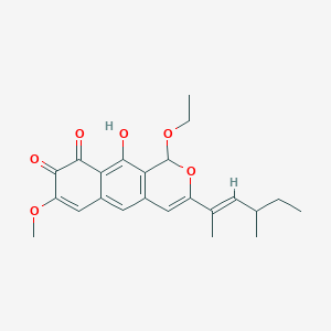 molecular formula C23H26O6 B1243920 Laccaridione B CAS No. 320369-81-1