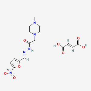 4-Methyl-1-piperazineacetic acid (5-nitrofurfurylidene)hydrazide maleate (1:1)