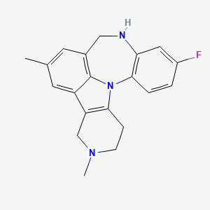 17-Fluoro-5,10-dimethyl-1,5,14-triazapentacyclo[10.8.1.02,7.08,21.015,20]henicosa-2(7),8,10,12(21),15(20),16,18-heptaene