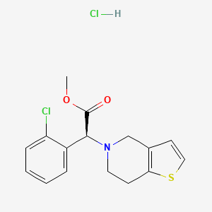 molecular formula C16H17Cl2NO2S B1243944 Clopidogrel hydrochloride CAS No. 120202-65-5