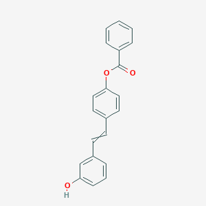 4-[(1E)-2-(3-hydroxyphenyl)ethenyl]phenyl benzoate