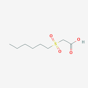 (Hexane-1-sulfonyl)acetic acid