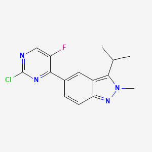 5-(2-Chloro-5-fluoropyrimidin-4-yl)-3-isopropyl-2-methylindazole