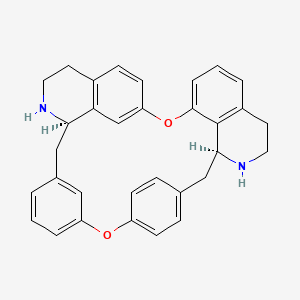 molecular formula C32H30N2O2 B1243952 氧棘花素 