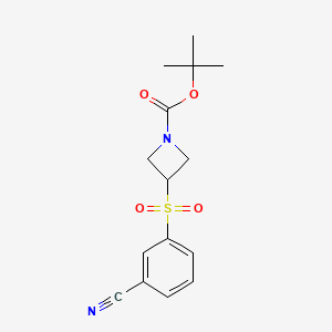 3-(3-Cyano-benzenesulfonyl)-azetidine-1-carboxylic acid tert-butyl ester