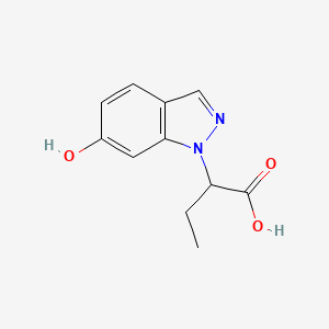 2-(6-Hydroxy-1H-indazol-1-yl)butanoic acid