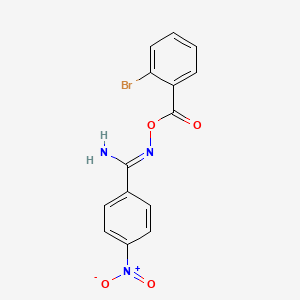 N'-{[(2-bromophenyl)carbonyl]oxy}-4-nitrobenzenecarboximidamide