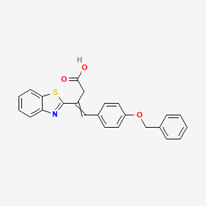 3-Benzothiazol-2-yl-4-(4-benzyloxy-phenyl)-but-3-enoic acid