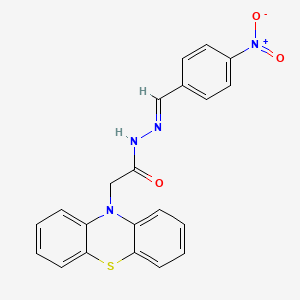 N'-[(4-nitrophenyl)methylene]-2-(10H-phenothiazin-10-yl)acetohydrazide