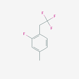 molecular formula C9H8F4 B12439619 2-Fluoro-4-methyl-1-(2,2,2-trifluoroethyl)benzene 