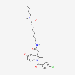 N-butyl-8-[[2-[1-(4-chlorobenzoyl)-5-hydroxy-2-methylindol-3-yl]acetyl]amino]-N-methyloctanamide