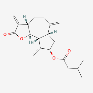 molecular formula C20H26O4 B1243970 Zaluzanin C isovalerate 