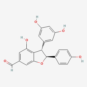 molecular formula C21H16O6 B1243972 Gnetal 